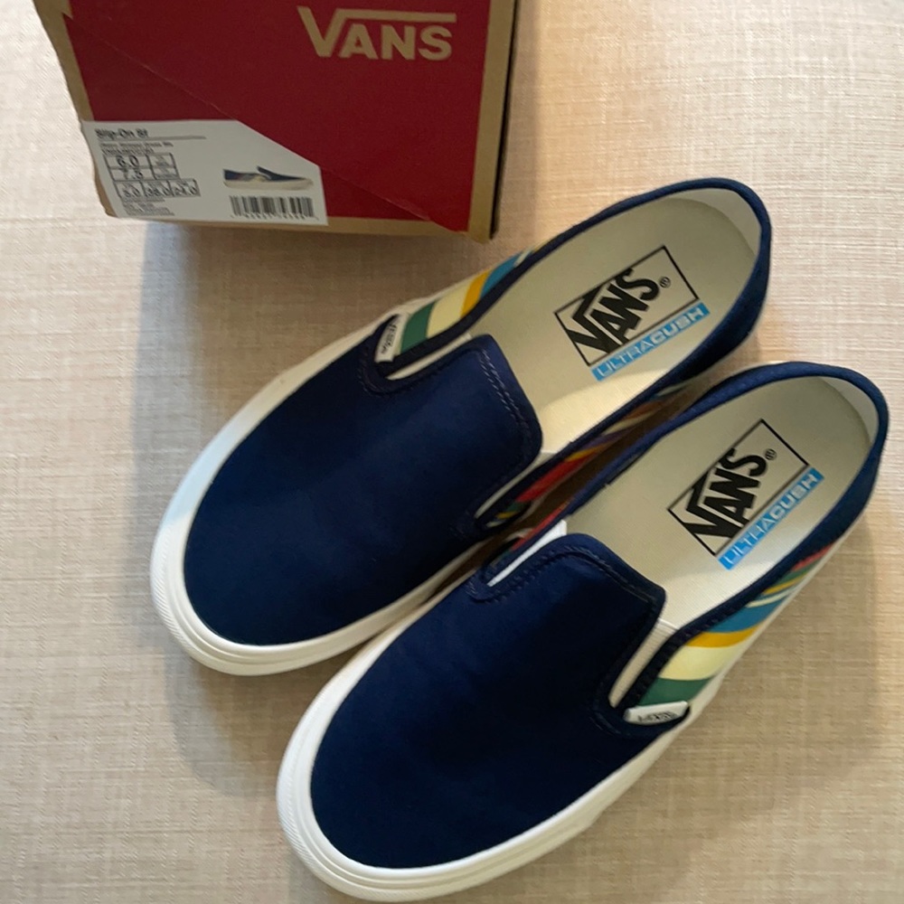 Vans Ultracush Retro Stripes Slip On 8